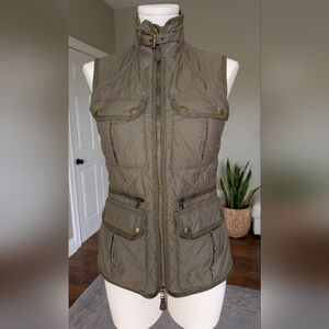 Vintage Ralph Lauren Sport Women’s Quilted Down Vest Olive Green Utility Size S